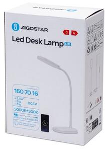 Aigostar - LED Zatemnitvena namizna svetilka z brezžičnim polnjenjem LED/2,5W/5V bela