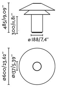 FARO 20069 - Namizna svetilka SHAN 1xE27/15W/230V parchment paper krem barva