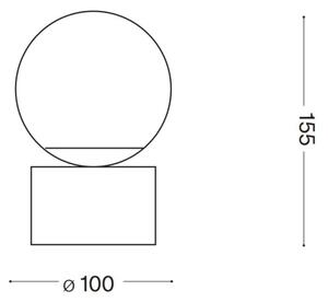 Ideal Lux - LED Namizna svetilka PERLAGE 1xG9/3W/230V zlata/bela