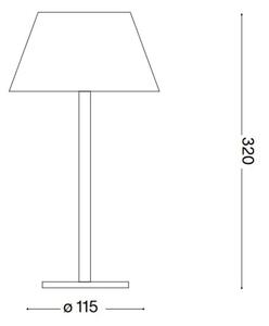 Ideal Lux - LED Zatemnitvena svetilka na dotik PURE LED/1,5W/3,7V IP54 črna