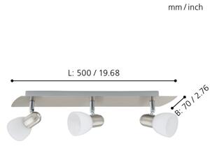 EGLO 90985 - Reflektor ENEA 3xE14/40W