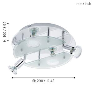 EGLO 93085 - LED Stropna svetilka CABO 1 4xGU10/3W