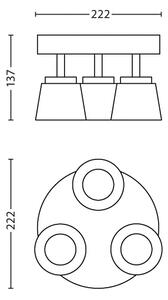 Philips 53343/31/16 - LED reflektor DENDER 3xLED/4W/230V