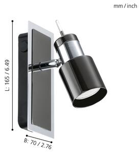 Eglo 30832 - LED reflektor DAVIDA 1 1xGU10/5W/230V črn