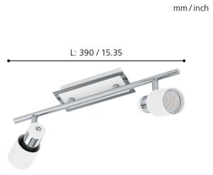 Eglo 92085 - LED reflektor DAVIDA 2xGU10-LED/5W/230V