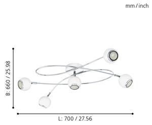 Eglo 94252 - LED Reflektor LOCANDA 5xGU10-LED/3W/230V