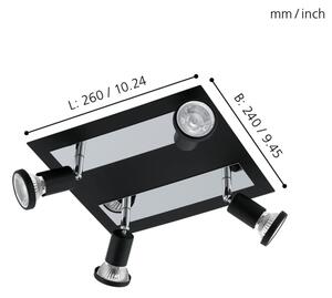 Eglo 94966 - LED Reflektor SARRIA 4xGU10-LED/5W/230V