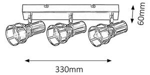 Rabalux 5960 - Reflektor ARIA 3xE14/40W