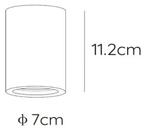 Lucide 35100/11/31 - Stropna svetilka GIPSY 1xGU10/35W/230V