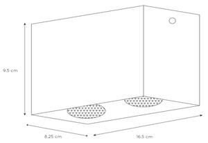 Lucide 09101/02/31 - Reflektor BODI 2xGU10/50W/230V