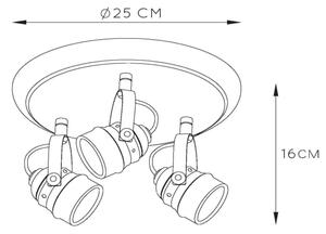 Lucide 77974/15/17 - LED Reflektor CIGAL 3xGU10/5W/230V bakren