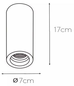 Lucide 35100/17/31 - Stropna svetilka GIPSY 1xGU10/35W/230V bela