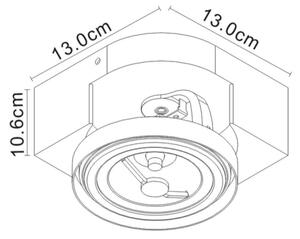 Lucide 22960/10/31 - LED Reflektor VERSUM AR111 1xG53/10W/230V bel