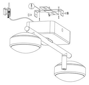 Eglo 97715 - LED RGB Zatemnitveni reflektor CORROPOLI-C 2xLED/5W/230V