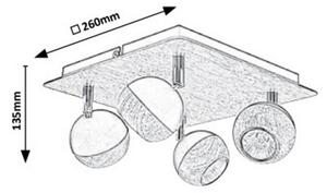 Rabalux 5616 - Reflektor ARTHUR 4xGU10/35W/230V