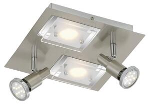 Briloner 2879-042 - LED Stropna svetilka COMBINATA 2xGU10/3W + 2xLED/5W/230V