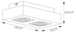 Lucide 09119/11/31 - LED Reflektor XIRAX 2xGU10/5W/230V bela