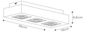 Lucide 09119/16/31 - LED Reflektor XIRAX 3xGU10/5W/230V bela