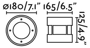 FARO 70589 - LED Zunanja svetilka za dovozno pot SURIA-12 LED/12W/230V IP67