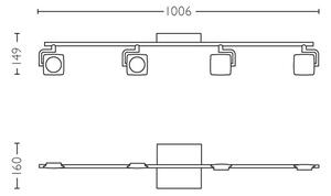 Philips 53194/48/P0 - LED Reflektor MILLENNIUM 4xLED/4,5W/230V