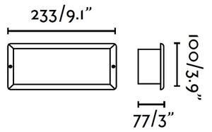 FARO 71490 - Zunanja vgradna svetilka LISO 1xE27/40W/230V IP44