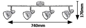 Rabalux 5389 - Reflektor THELMA 4xE14/40W/230V