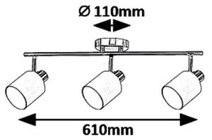 Rabalux 5011 - Reflektor NATINA 3xE14/25W/230V
