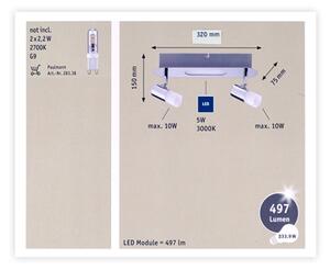 Paulmann 66647 - LED Reflektor 2xG9/10W/230V + LED/5W