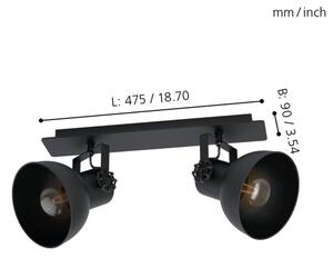 Eglo 43432 - Reflektor BARNSTAPLE 2 2xE27/40W/230V