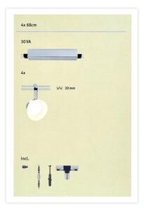 Paulmann 95194 - 4xLED/4W Reflektor ICE 230V