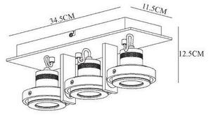 Lucide 17906/16/12 - LED Reflektor 3xGU10/5W/230V