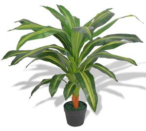 VidaXL Umetna rastlina dracena v loncu 90 cm zelene barve