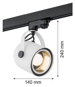 Argon 4309 - Reflektor za tračni sistem NET 1xE27/15W/230V bela