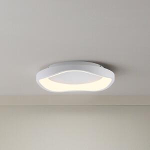 Schöner Wohnen LED-stropna svetilka MONTA, bela, Ø 40 cm, kovinska, Switchdim, zatemnjen, Bela, Dnevna soba / jedilnica, Kovina, Sodobni