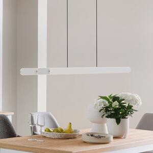 Schöner Wohnen LED-visoka svetilka ADRIANA ROUND, bela, dolžina 160 cm, kovina CCT, zatemnjen, Bela, Dnevna soba / jedilnica, Aluminij, Sodobni