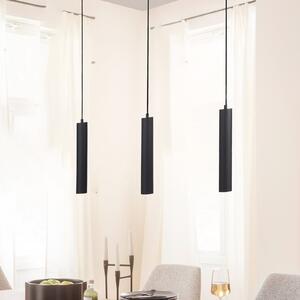 Schöner Wohnen LED-visoka svetilka DANTE, črna, 3 x GU10, dolžina 90 cm, kovinska, Črna, Dnevna soba / jedilnica, Kovina, Sodobni