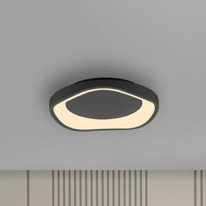 Schöner Wohnen LED-stropna svetilka MONTA, črna, Ø 40 cm, kovina, Switchdim, zatemnjen, Črna, Dnevna soba / jedilnica, Kovina, Sodobni
