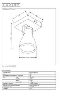 Lucide 05910/05/30 - LED Zatemnitveni reflektor CONCRI 1xGU10/5W/230V