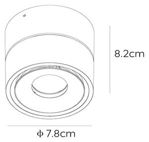 Lucide 35911/08/30 - LED Zatemnitveni reflektor YUMIKO LED/8W/230V črn