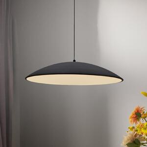 Schöner Wohnen LED-visoka svetilka LENTE, črna, Ø 50 cm, kovina, Switchdim, zatemnjen, Črna, Dnevna soba / jedilnica, Kovina, Sodobni