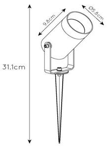 Lucide 09832/01/30 - Zunanji reflektor TAYLOR 1xGU10/50W/230V IP54