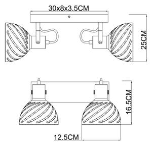 Globo 54661-2 - Reflektor MORI 2xE27/40W/230V