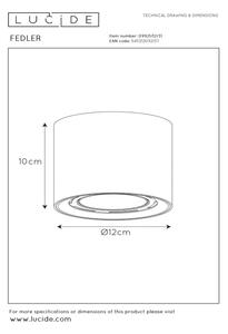 Lucide 09921/12/31 - LED Zatemnitveni reflektor FEDLER 1xGU10/12W/230V bel