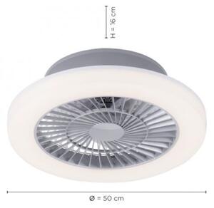 Leuchten Direkt 14645-55 - LED Svetilka z ventilatorjem LEONARD LED/27W/230V