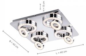 Leuchten Direkt 14522-17 - LED Reflektor TIM 4xLED/2,8W/230V + 4xLED/3,1W