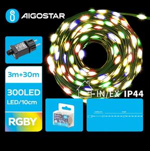 Aigostar - LED Zunanja božična veriga 300xLED/8 funkcij 33m IP44 multicolor