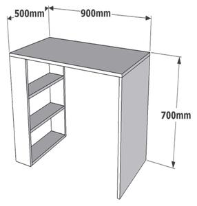 Delovna miza COOL 70x90 cm bela