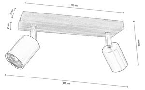 Spot-Light DO2910256 - Stropni reflektor MANARA 2xGU10/5W/230V bor