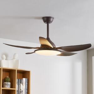 Stropni ventilator Starluna Kajima LED, kavno rjava