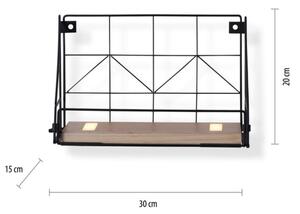 Leuchten Direkt 15276-18 - Shelf z LED osvetlitvijo BOARD 2xLED/1,75W/230V 30 cm